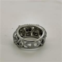 Amethyst Unisex Silver & Stone Ring 925 Silver 6.7g Size:6